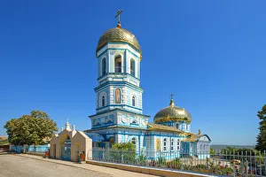 Orthodox church of Sarichioi at the Lake Lacul Razim near Tulcea, Dobrudscha, Romania Orthodox church of Sarichioi at the Lake Lacul Razim near Tulcea, Dobrudscha, Romania