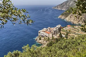 Osiou Gregoriou monastery, Mount Athos, Athos peninsula, Greece Osiou Gregoriou monastery, Mount Athos, Athos peninsula, Greece