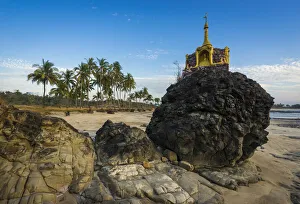 Pagoda at Chaung Tha Beach, Chaungtha, Pathein Township, Pathein District Pagoda at Chaung Tha Beach, Chaungtha, Pathein Township, Pathein District