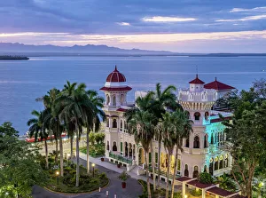 Palacio de Valle Print, Cienfuegos Cuba at Dawn