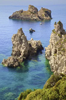 Palaiokastritsa, Corfu, The Ionian Islands, Greek Islands, Greece, Europe Palaiokastritsa, Corfu, The Ionian Islands, Greek Islands, Greece, Europe