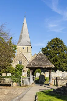 The Parish church in Shere, Surrey, England, UK The Parish church in Shere, Surrey, England, UK