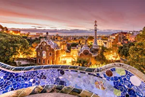 Park Guell, Barcelona, Catalonia, Spain Park Guell, Barcelona, Catalonia, Spain