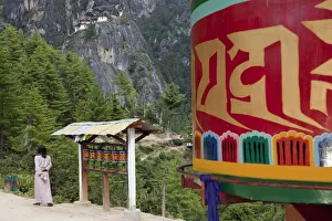 Along the path to the Taktsang or Tigers Nest in the Himalayan Kingdom of Bhutan Along the path to the Taktsang or Tigers Nest in the Himalayan Kingdom of Bhutan