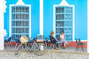 People sat outside a restaurant in Trinidad, Sancti Spiritus, Cuba People sat outside a restaurant in Trinidad, Sancti Spiritus, Cuba