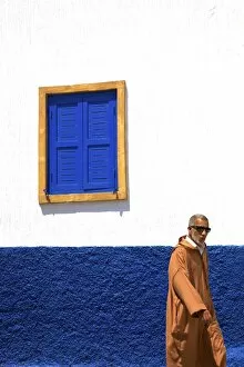 Rabat Collection: Person Walking In Oudaia Kasbah, Rabat, Morocco, North Africa