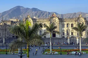 Peru, Lima, Government Palace, Plaza Mayor, Plaza de Armas Peru, Lima, Government Palace, Plaza Mayor, Plaza de Armas