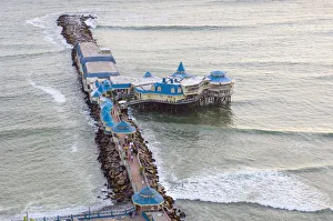 Peru, Lima, La Rosa Nautica Restaurant And Pier, Pacific Ocean, Miraflores District Peru, Lima, La Rosa Nautica Restaurant And Pier, Pacific Ocean, Miraflores District