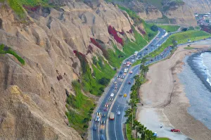 Peru, Lima, Pacific Cliffs, Costa Verde, Miraflores District, Pan-American Highway Peru, Lima, Pacific Cliffs, Costa Verde, Miraflores District, Pan-American Highway