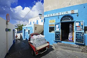 Pharmacy, island of Stromboli, Aeolian, or Aeolian Islands, Sicily, Italy, Europe Pharmacy, island of Stromboli, Aeolian, or Aeolian Islands, Sicily, Italy, Europe