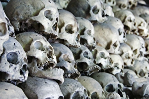 Images Dated 2006 November: Opdas Cave Skulls Print, Kabayan, Philippines