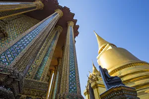 Phra Mondop (the library) and Phra Sri Rattana Chedi, Wat Phra Kaew (Temple of the Phra Mondop (the library) and Phra Sri Rattana Chedi, Wat Phra Kaew (Temple of the