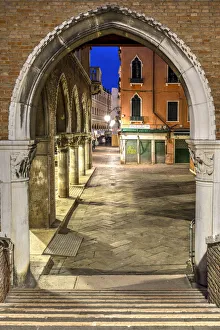 Picturesque night corner, Venice, Veneto, Italy Picturesque night corner, Venice, Veneto, Italy
