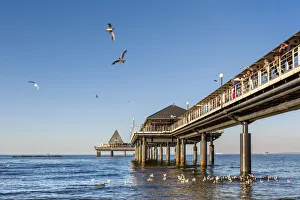 Pier, Heringsdorf, Usedom island, Mecklenburg-Western Pomerania, Germany Pier, Heringsdorf, Usedom island, Mecklenburg-Western Pomerania, Germany