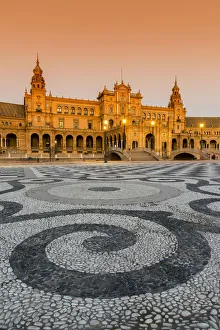 Plaza de Espana, Seville, Andalusia, Spain Plaza de Espana, Seville, Andalusia, Spain