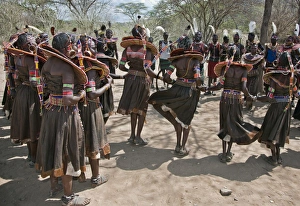 Pokot men and women dancing to celebrate an Atelo ceremony Pokot men and women dancing to celebrate an Atelo ceremony