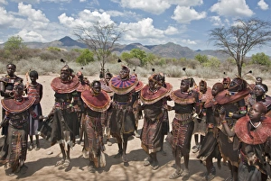 Pokot women and girls dancing to celebrate an Atelo ceremony Pokot women and girls dancing to celebrate an Atelo ceremony