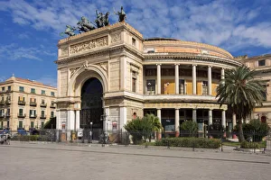 Politeama Theater, Palermo, Sicily, Italy, Europe Politeama Theater, Palermo, Sicily, Italy, Europe