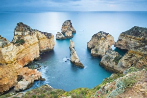 Prints of Ponta da Piedade, Lagos, Algarve, Portugal. Iconic cliffs of Praia de Piedade Portugal Prints: Ponta da Piedade Print, Algarve Cliffs