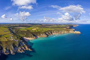 Porthcurno beach, Porthcurno near Lands End, Cornwall, England Porthcurno beach, Porthcurno near Lands End, Cornwall, England