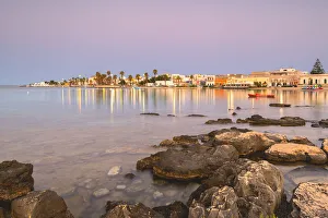 Porto Cesareo at dawn, Lecce province, Apulia, Italy Porto Cesareo at dawn, Lecce province, Apulia, Italy