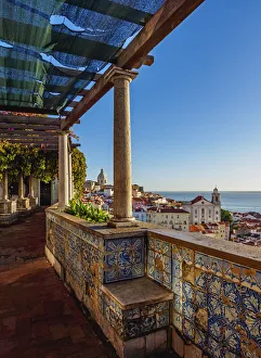Portugal, Lisbon, Miradouro de Santa Luzia Portugal, Lisbon, Miradouro de Santa Luzia
