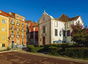 Portugal, Lisbon, View of the Santa Luzia Church Portugal, Lisbon, View of the Santa Luzia Church