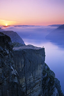 Prints of Preikestolen (Pulpit Rock), Lysefjorden, Norway Norway Prints: Preikestolen Print - Lysefjorden Norway Landscape