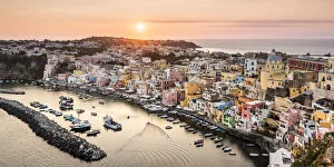 Procida island skyline, Gulf of Naples, Naples province, Campania, Italy Procida island skyline, Gulf of Naples, Naples province, Campania, Italy