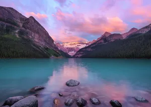 Canadian Rocky Prints: Lake Louise Sunrise Print