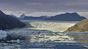 Qooroq glacier from Qooroq Fjord, Greenland Qooroq glacier from Qooroq Fjord, Greenland