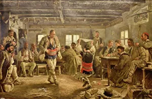 Prints of Rachenitsa Dance, 1894 by Ivan Mrkvicka (1856-1938). National Gallery Kvadrat 500, Sofia. Bulgaria Sofia Prints: Rachenitsa Dance Print, 1894 by Ivan Mrkvicka