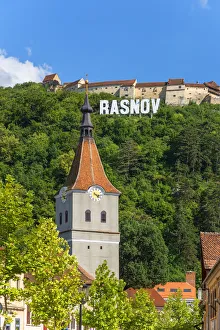 Rasnov with Rasnov castle, Transylvania, Romania Rasnov with Rasnov castle, Transylvania, Romania