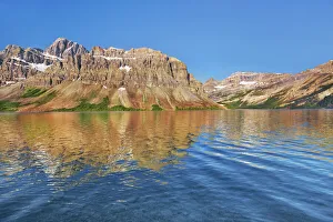 Banff National Park Alberta Prints: reflection of Mount Baker in Bow Lake - Canada, Alberta, Banff National Park