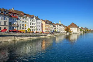 River Aare with Landhaus and St. Ursen cathedral, Solothurn, Switzerland River Aare with Landhaus and St. Ursen cathedral, Solothurn, Switzerland