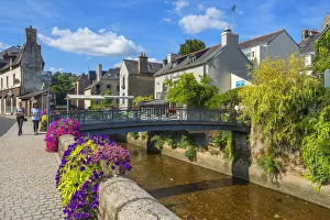 River Isole at Quimperle, Departement Finistere, Brittany, France River Isole at Quimperle, Departement Finistere, Brittany, France