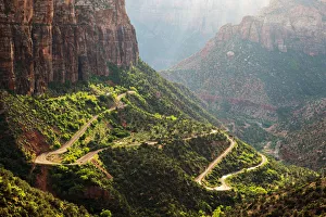 Road to Canyon overlook Zion National Park, Utah, USA Road to Canyon overlook Zion National Park, Utah, USA