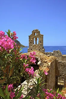Ruined Church, Limeni, Mani Peninsula, The Peloponnese, Greece, Southern Europe Ruined Church, Limeni, Mani Peninsula, The Peloponnese, Greece, Southern Europe