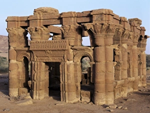 The ruins of a Kiosk beside one of the four temples The ruins of a Kiosk beside one of the four temples