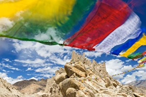Ruins of Shey palace, near Leh. Ladakh, India Ruins of Shey palace, near Leh. Ladakh, India