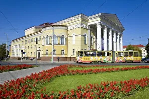 Russia, Kaliningrad, Prospekt Mira, Drama Theatre house Russia, Kaliningrad, Prospekt Mira, Drama Theatre house