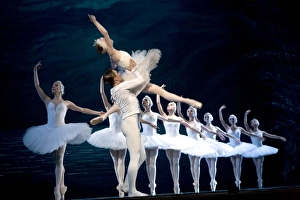 Russia, St. Petersburg; Prince Sigfried played by Yuri Kalinin, performing in Tchaikovskys Swan Russia, St. Petersburg; Prince Sigfried played by Yuri Kalinin, performing in Tchaikovskys Swan