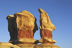 Sandstone erosion landscape in Devils Garden - USA, Utah, Kane, Escalante Canyons Sandstone erosion landscape in Devils Garden - USA, Utah, Kane, Escalante Canyons