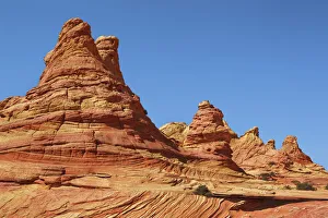 Sandstone erosion landscape in Vermillion Cliffs South - USA, Arizona, Coconino Sandstone erosion landscape in Vermillion Cliffs South - USA, Arizona, Coconino