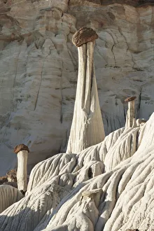 Sandstone erosion landscape at Wahweap Hoodoos - USA, Utah, Kane, Escalante Canyons Sandstone erosion landscape at Wahweap Hoodoos - USA, Utah, Kane, Escalante Canyons