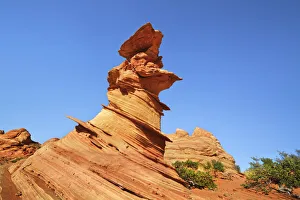 Sandstone erosion landscape at Wired Rock in Vermillion Cliffs South - USA, Arizona Sandstone erosion landscape at Wired Rock in Vermillion Cliffs South - USA, Arizona