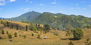 Scenic view of mountainous landscape near Hsipaw, Hsipaw Township, Kyaukme District Scenic view of mountainous landscape near Hsipaw, Hsipaw Township, Kyaukme District