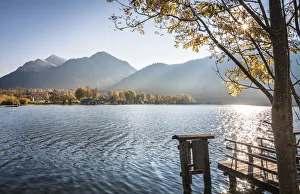 Schliersee on the south bank near Fischhausen, Schliersee, Upper Bavaria, Bavaria Schliersee on the south bank near Fischhausen, Schliersee, Upper Bavaria, Bavaria