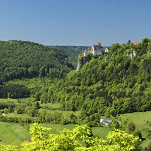 Schloss Werenwag Castle and Danube Valley, Hausen an der Donau, Swabian Jura Schloss Werenwag Castle and Danube Valley, Hausen an der Donau, Swabian Jura