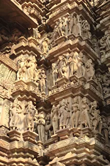 Sculpture of Kandariya, Mahadev Hindu temple, UNESCO World Heritage site, Khadjuraho Sculpture of Kandariya, Mahadev Hindu temple, UNESCO World Heritage site, Khadjuraho